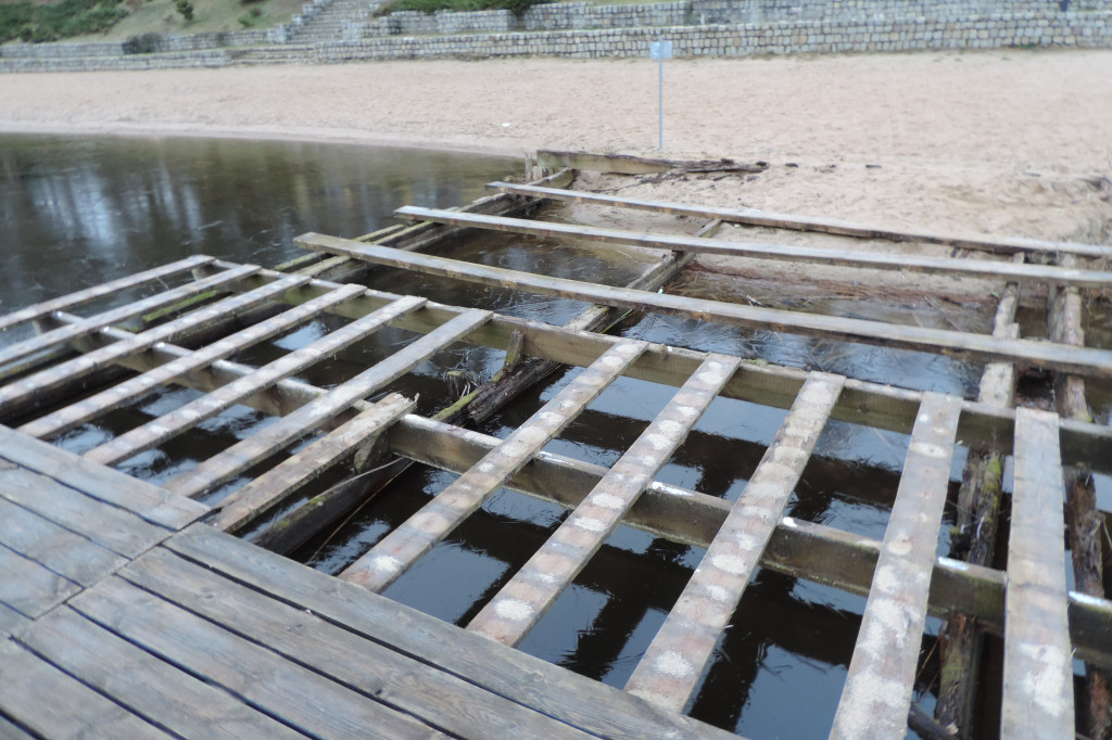 Plaża miejska i pomosty, które mogą nie dotrwać do sezonu 2019