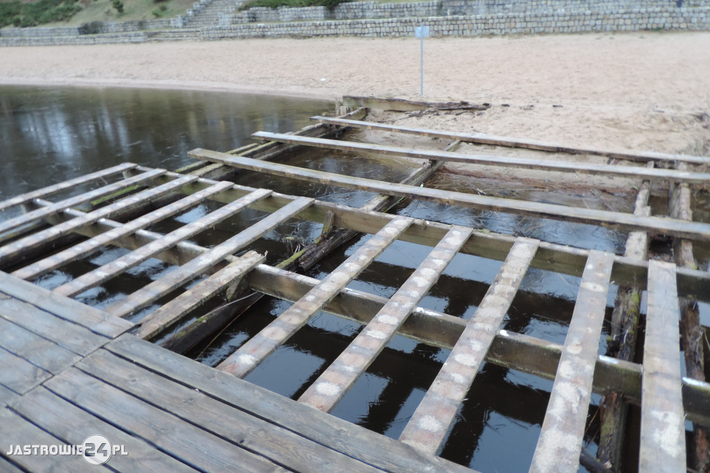 Plaża miejska i pomosty, które mogą nie dotrwać do sezonu 2019