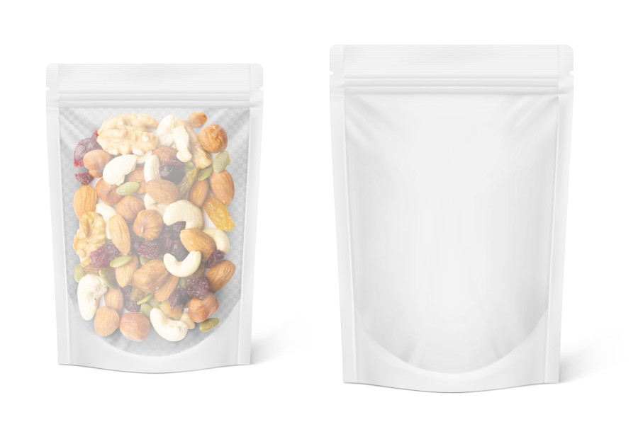 Różne produkty spożywcze zapakowane przy użyciu maszyny flow pack