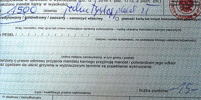 Policja złotowska już wystawia mandaty po 1500zł-73420
