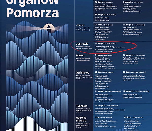 Jastrowie na szlaku festiwalowym! Międzynarodowy Festiwal "Wokół Organów Pomorza" -79006